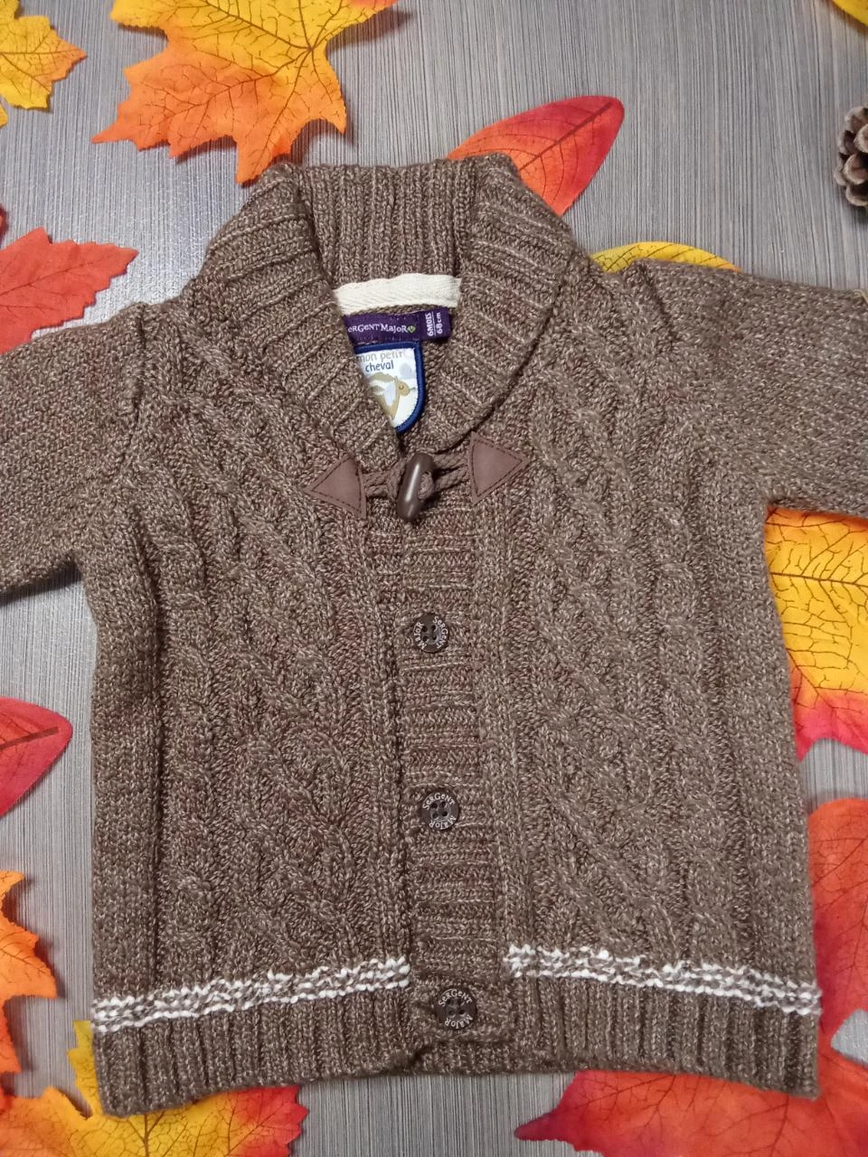 Superb Sergeant Major knit-style vest 6 months – photo 3